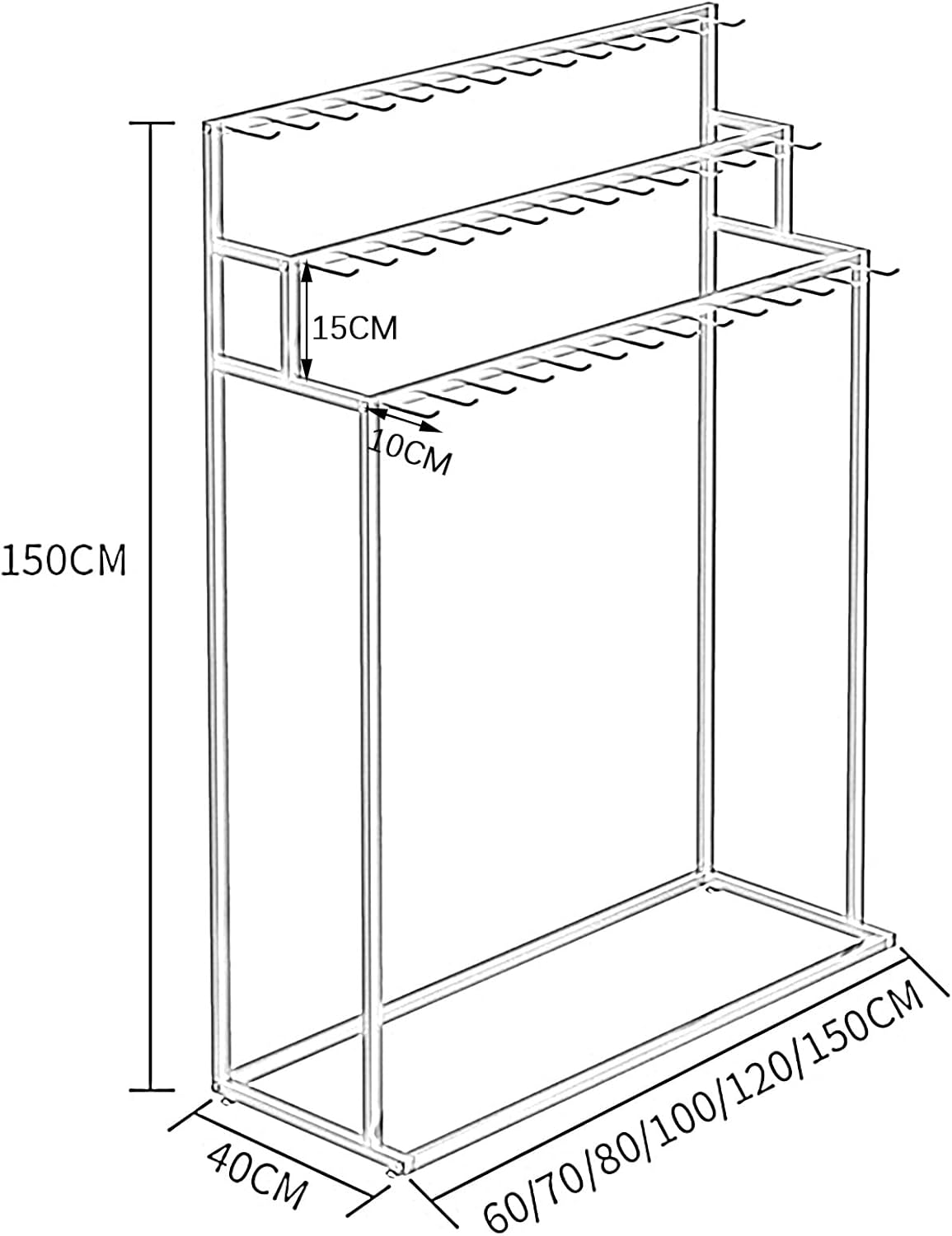 Soporte de exhibición de cinturón para hombre, estantes de corbata, ganchos para colgar, estantes comerciales, soporte de almacenamiento para