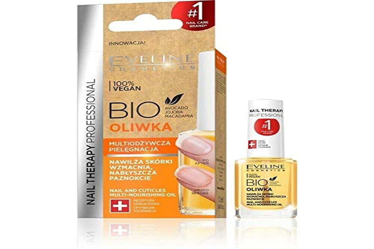Eveline Cosmetics Tratamiento de uñas de oliva orgánico 0.4 fl oz