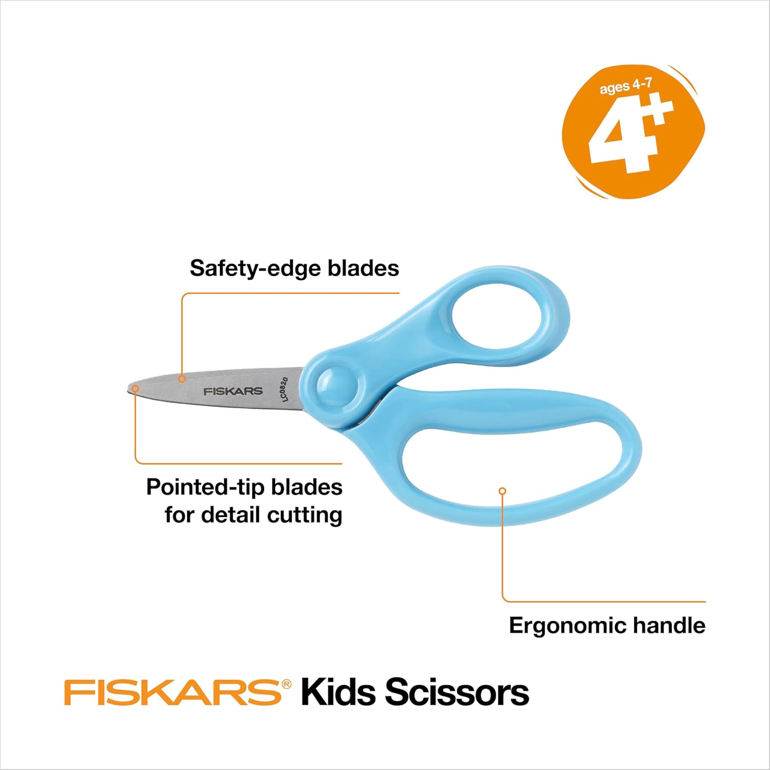 Fiskars Tijeras puntiagudas para niños Classpack (5 pulgadas, 12 unidades)