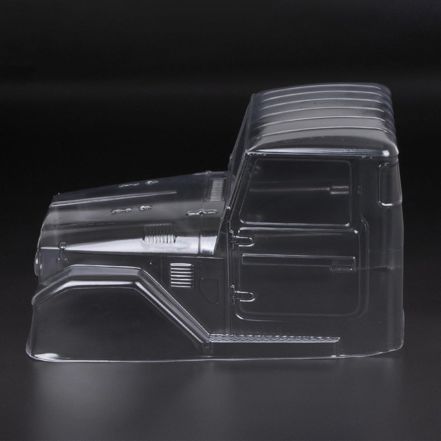 110 RC Crawler Car Cuerpo transparente, 1965 Toyota FJ40 Truck Cab PC Cuerpo transparente apto para 110 RC Crawler Axial SCX10 TRX4 YIKONG 4102 RGT