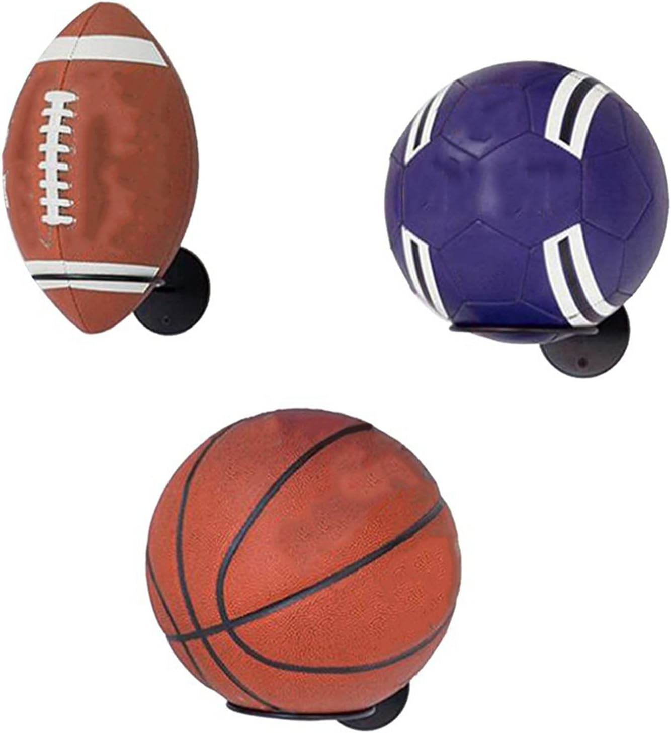 Estante de baloncesto de fútbol y voleibol para decoración de cuevas de hombres y niños, decoración de habitación de niños, bola de recuerdo