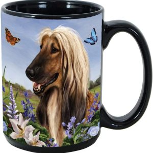 Afghan Hound – Taza de café de 15 onzas con efectivo K-Nine (000) Afghan Hound – Taza de café de 15 onzas con efectivo K-Nine (000)