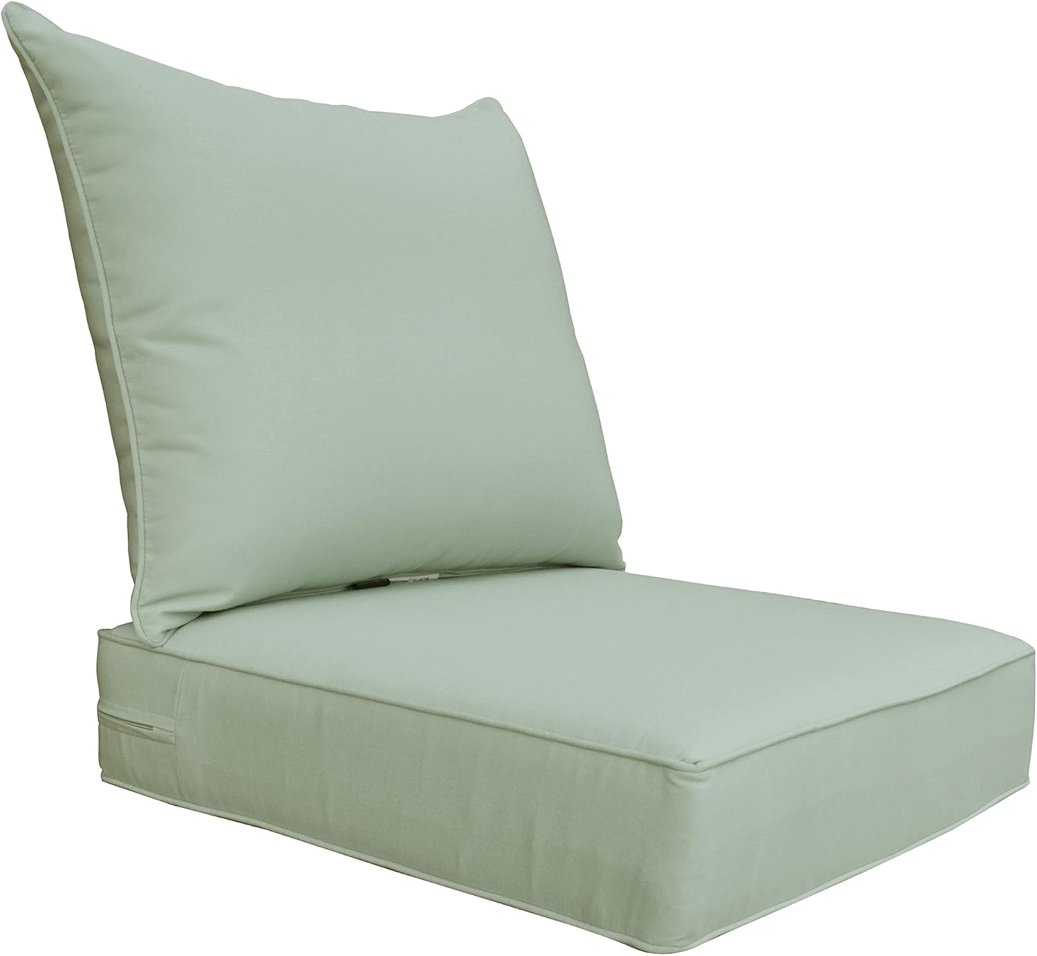 BOSSIMA Cojines de patio al aire libre de 24 x 24 pulgadas, cojines de asiento profundo, cojines para muebles, lona Sunbrella-Celadon