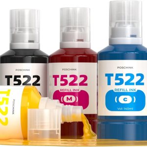 522 botellas de recarga de tinta, repuesto de tinta de repuesto compatible para Epson Ecotank ET-2800 ET-2720 ET-2803 ET-4800 ET-4700, etc. 522 botellas de recarga de tinta, repuesto de tinta de repuesto compatible para Epson Ecotank ET-2800 ET-2720 ET-2803 ET-4800 ET-4700, etc.