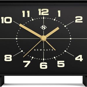 NEWGATE Wideboy – Reloj despertador de inspiración retro – Reloj despertador analógico – Reloj despertador de noche – Reloj despertador con batería NEWGATE Wideboy – Reloj despertador de inspiración retro – Reloj despertador analógico – Reloj despertador de noche – Reloj despertador con batería