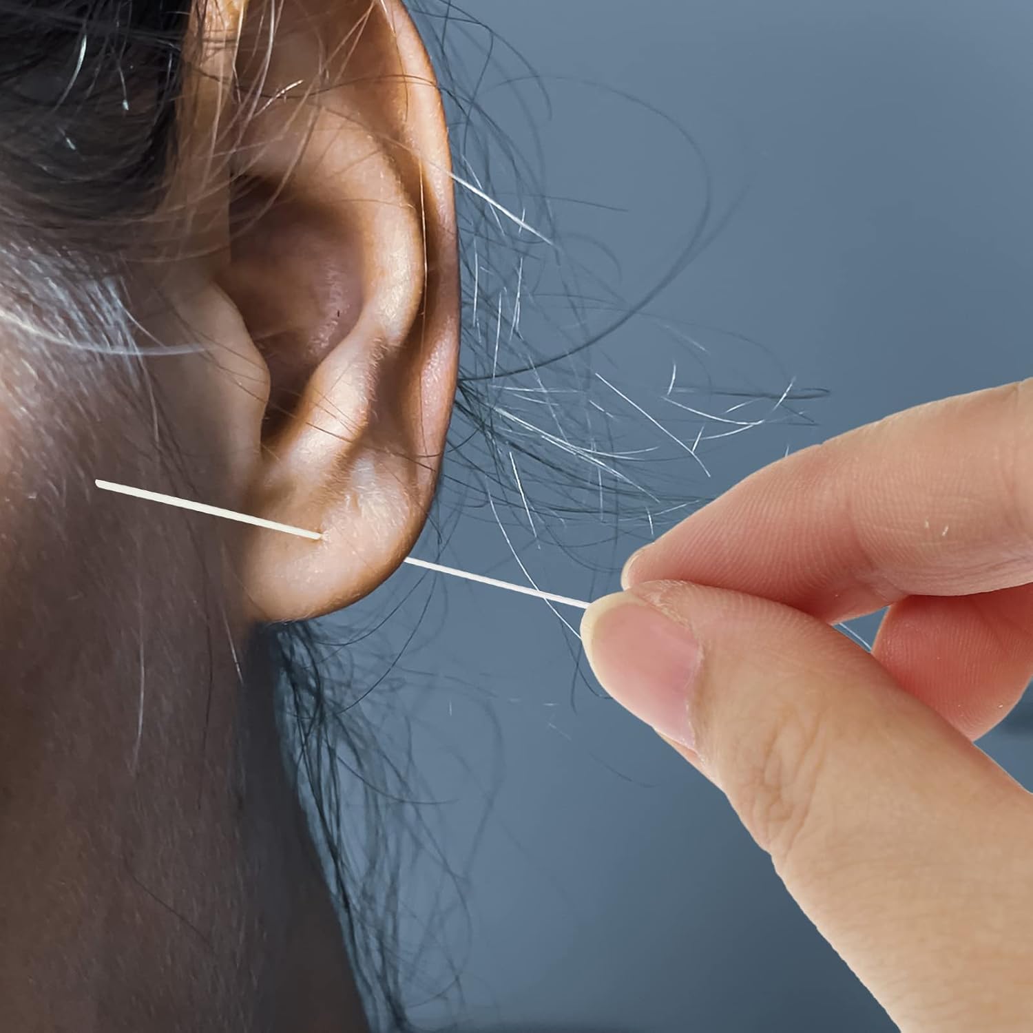 Healifty Limpiador de agujeros de hilo dental para orejas, 240 unidades, limpiador de agujeros para aretes, agujero de limpieza, herramienta de
