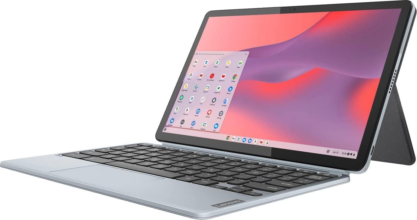 Lenovo – IdeaPad Duet 3 Chromebook – Tablet táctil 2 en 1 de 11.0″ (2000×1200) – Snapdragon 7cG2-4G RAM – 128G eMMC – con teclado – Azul brumoso