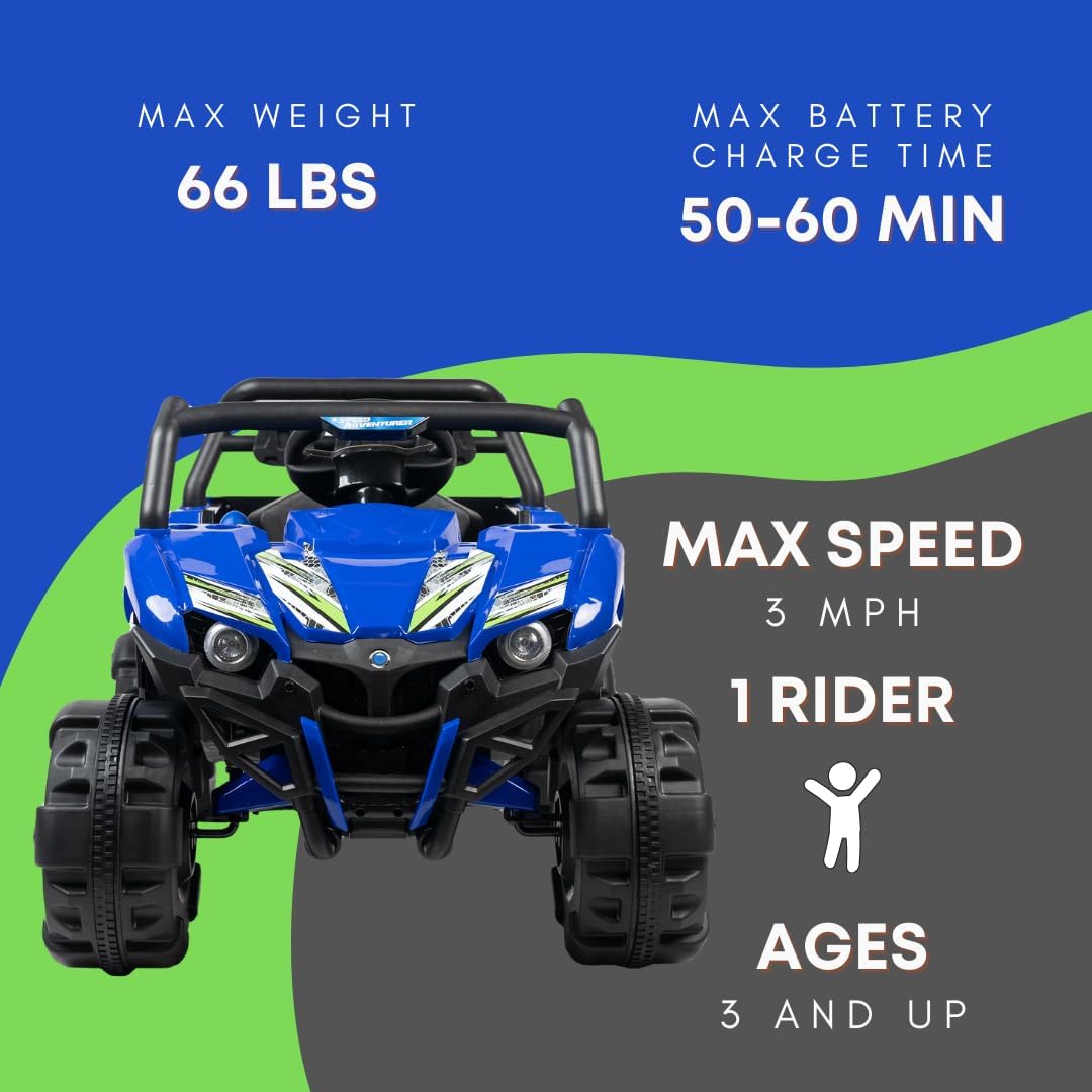 Kid Motorz 12V Speed Adventurer UTV en azul