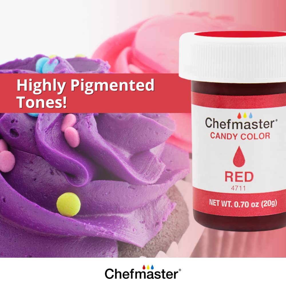 Chefmaster Color caramelo blanco, tonos verdaderos, a base de aceite, tinte de grado profesional, chocolate, fresas, paletas de pastel, decoración,