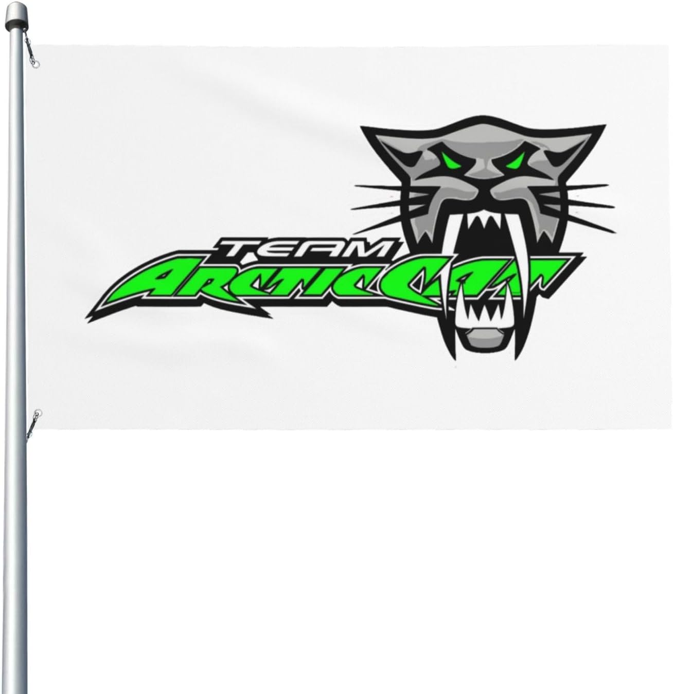 Arctic Cat – Bandera decorativa para exteriores de 3 x 5 pies, bandera de jardín, bandera individual para exteriores