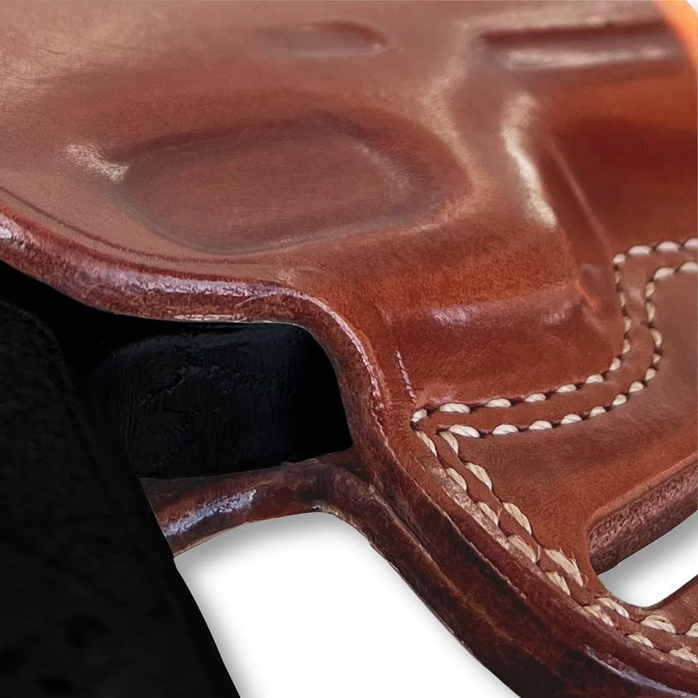 Premium The Ultimate – Funda de piel para panqueques OWB, parte superior abierta, se adapta a Taurus G3c 0.354 in Compact 3.20” BBL, dibujo a mano