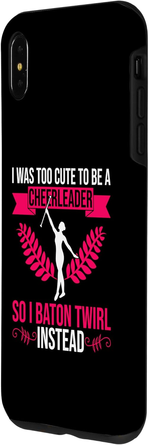 Funda para iPhone XS Max Baton Twirler para Majorette Cheerleader