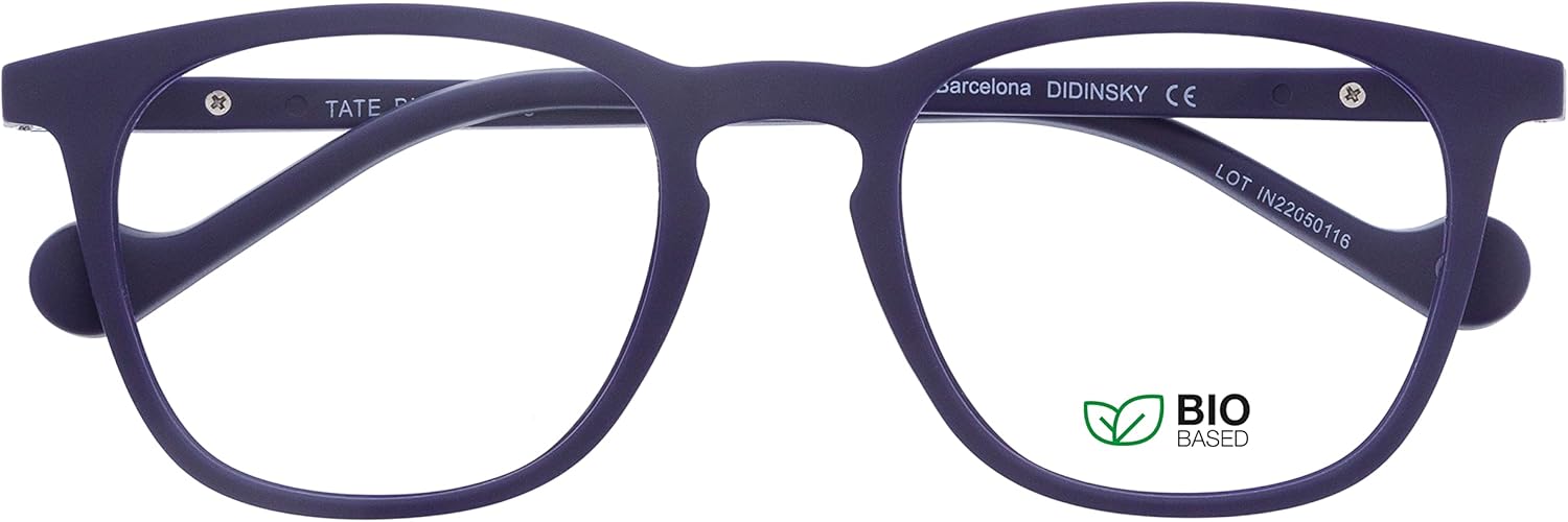 Lentes de lectura para la presbicia para hombre y mujer, anti luz azul, táctiles de goma, patillas flexibles y lentes antirreflectantes. Indigo +1.5
