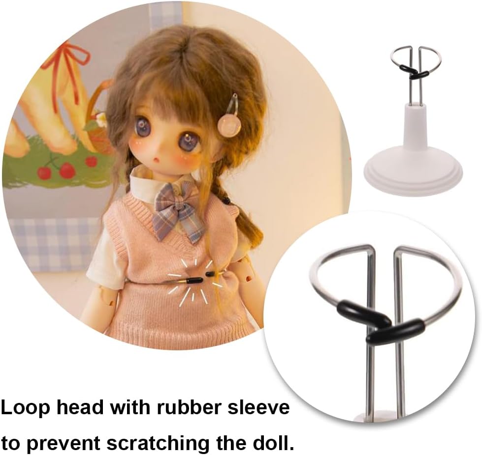 BAIWANLCH 6 soportes de muñeca resistentes para muñeca, soporte ajustable para figura de acción para bricolaje, soporte de modelo