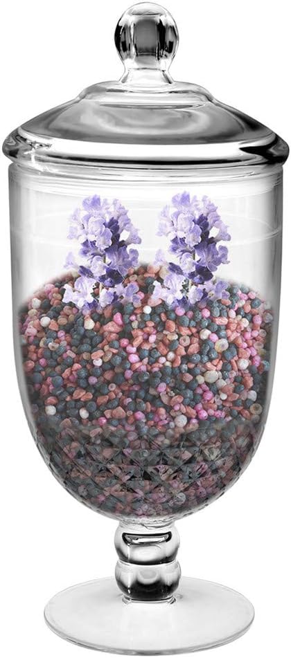 Tarro de boticario grande con tapa hermética en acrílico de alta calidad, decorativo para bodas, bufé de dulces, resistente a roturas y sin BPA, 52