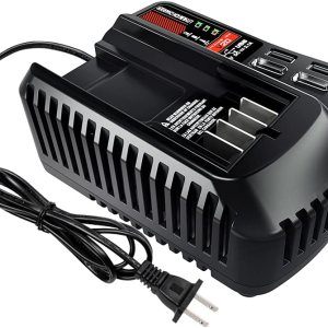 Cargador rápido de batería V20 CMCB104, WaxPar CMCB104, cargador de batería compatible con Craftsman V20 batería de litio CMCB204 CMCB202 CMCB201 Cargador rápido de batería V20 CMCB104, WaxPar CMCB104, cargador de batería compatible con Craftsman V20 batería de litio CMCB204 CMCB202 CMCB201