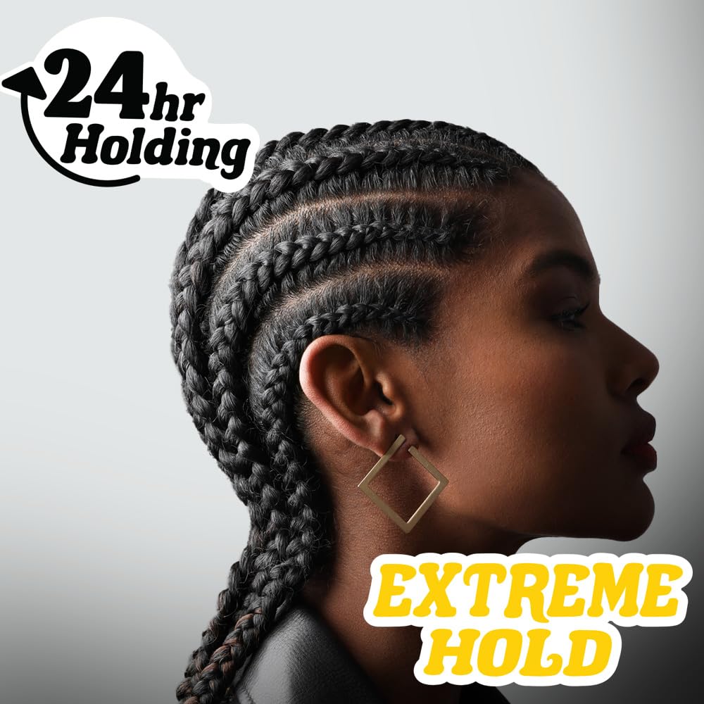 Loc Star  Gel Lock&Twist de 3.4 onzas  Sujeción extrema, suaviza y domina el encrespamiento  Brillo, larga duración para trenzas, bloqueos, giros