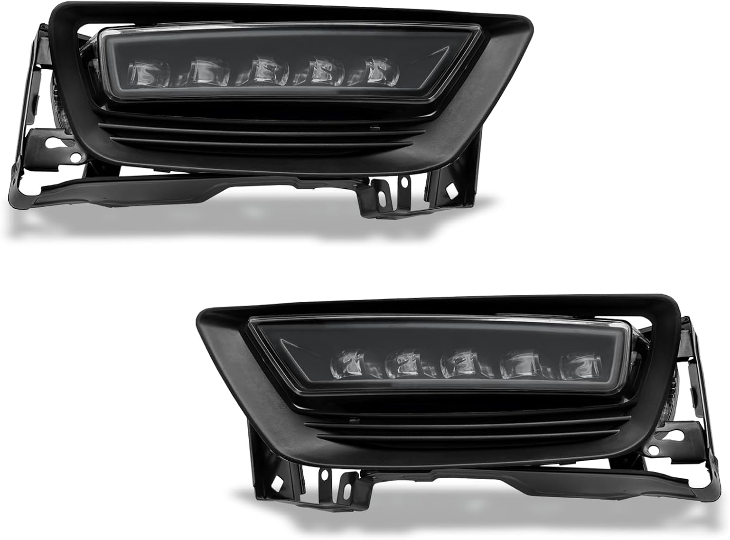 Lámparas LED antiniebla aptas para Honda Accord Sedan 2013, 2014, 2015 (no compatible con híbrido) con interruptor y arnés (lente transparente)