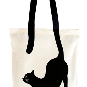 Diseño impreso de la bolsa de asas de algodón Silhoutte Diseño impreso de la bolsa de asas de algodón Silhoutte