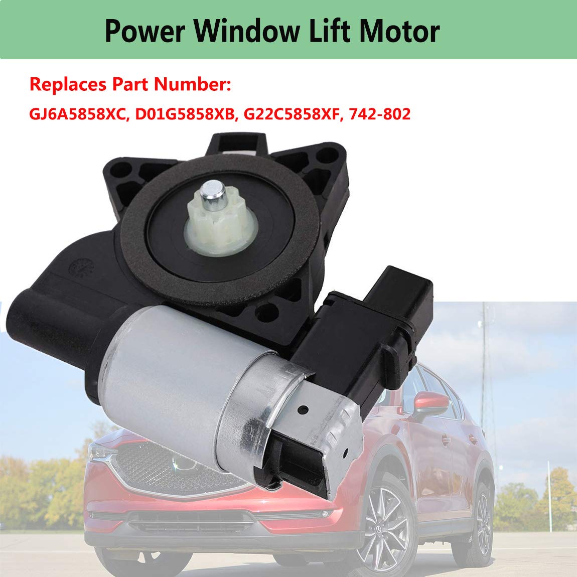 Motor de elevación de ventana eléctrica GJ6A5858XC, para Mazda 3, Mazda 5, Mazda 6, Mazda CX-7, Mazda RX-8, Mazda CX-9 reemplazo GJ6A5858XC,