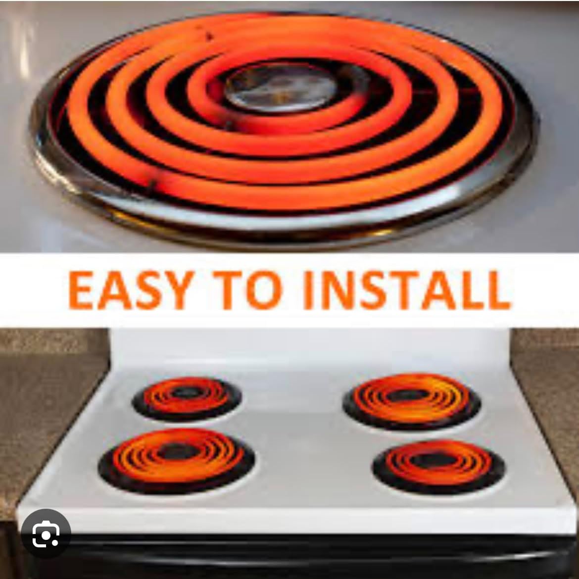 MP21YA – Elemento de repuesto para quemador de estufa eléctrica de 8 pulgadas, compatible con Whirlpool, KitchenAid, Norge, Kenmore y Frigidaire