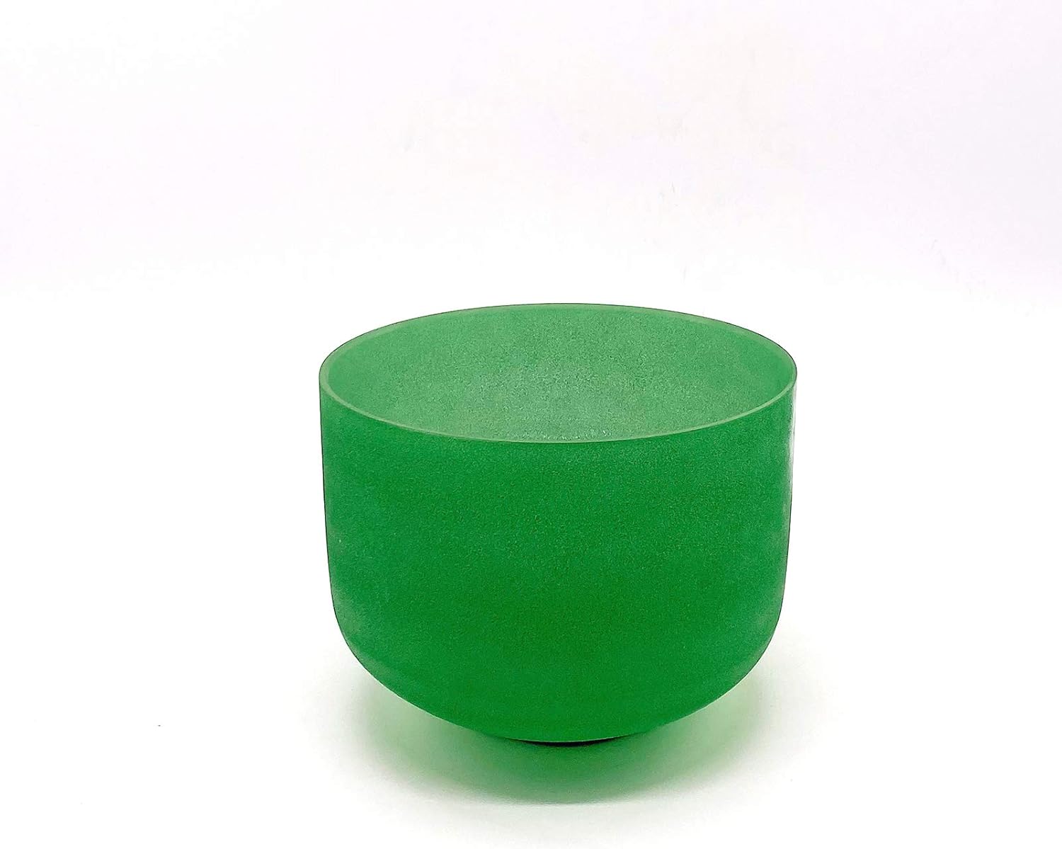 TAIFENG F Note Heart Chakra – Cuenco de cristal esmerilado de cuarzo de color verde de 8 pulgadas