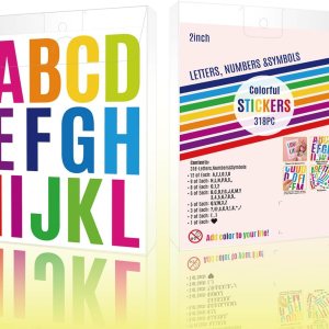 24 hojas de calcomanías de letras del alfabeto, 10 colores, autoadhesivas, material de poliuretano colorido, sensación convexa (calcomanías de 24 hojas de calcomanías de letras del alfabeto, 10 colores, autoadhesivas, material de poliuretano colorido, sensación convexa (calcomanías de