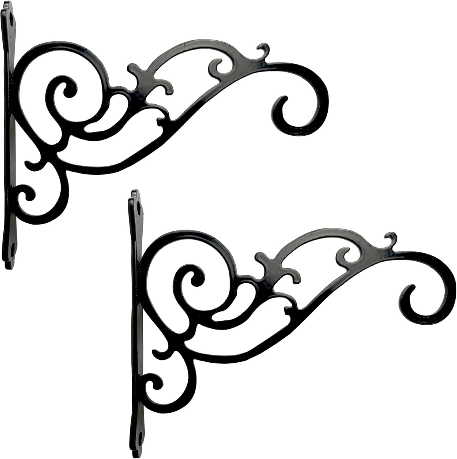 N+A Sunshine – Soporte colgante de metal para maceta, paquete de 2 ganchos de pared para colgar comederos de pájaros, dorso, campanillas de viento,