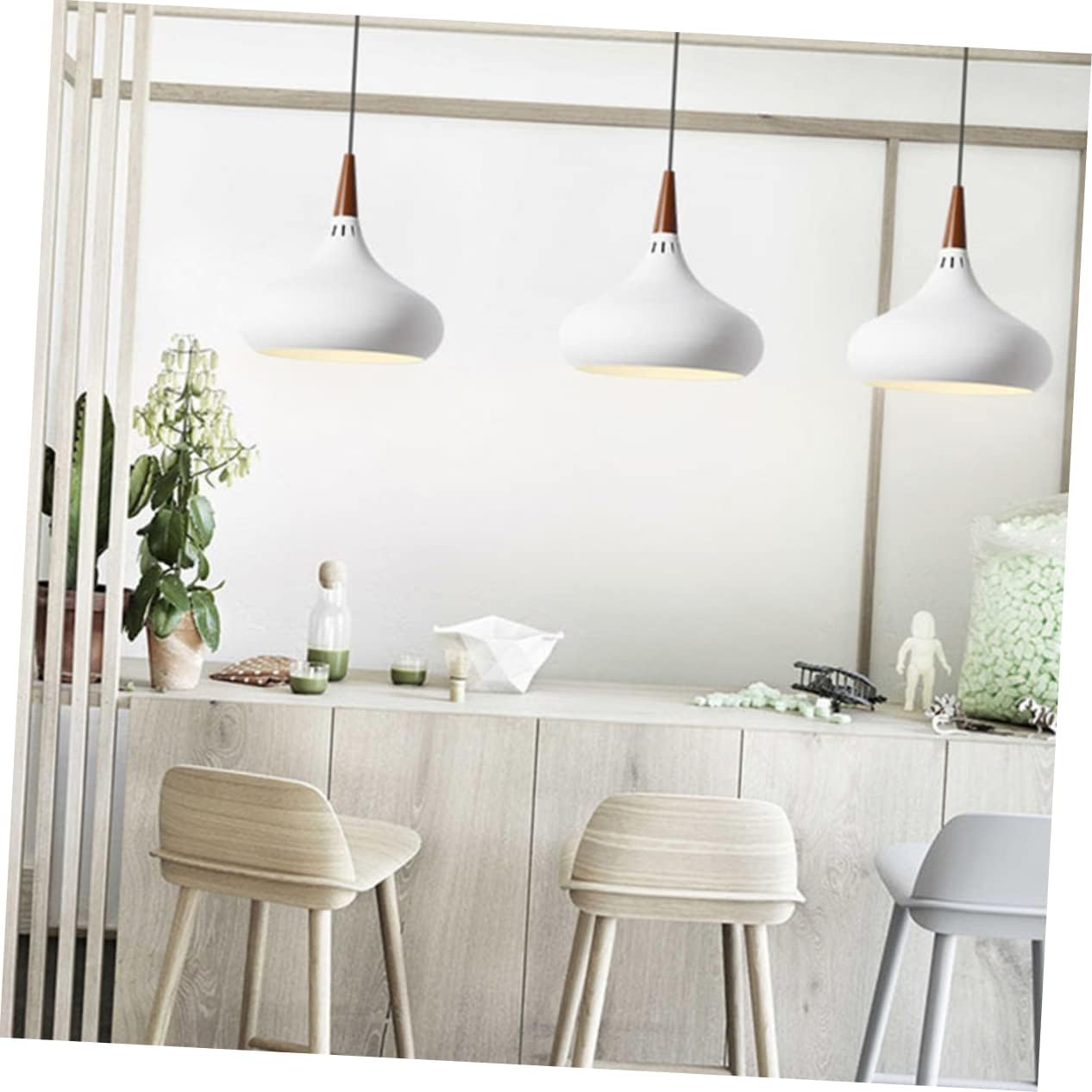 Uonlytech Bombillas LED vintage, pantalla de cúpula, bombilla colgante de granja, luz negra, lámpara colgante retro, lámpara colgante, pantalla LED,