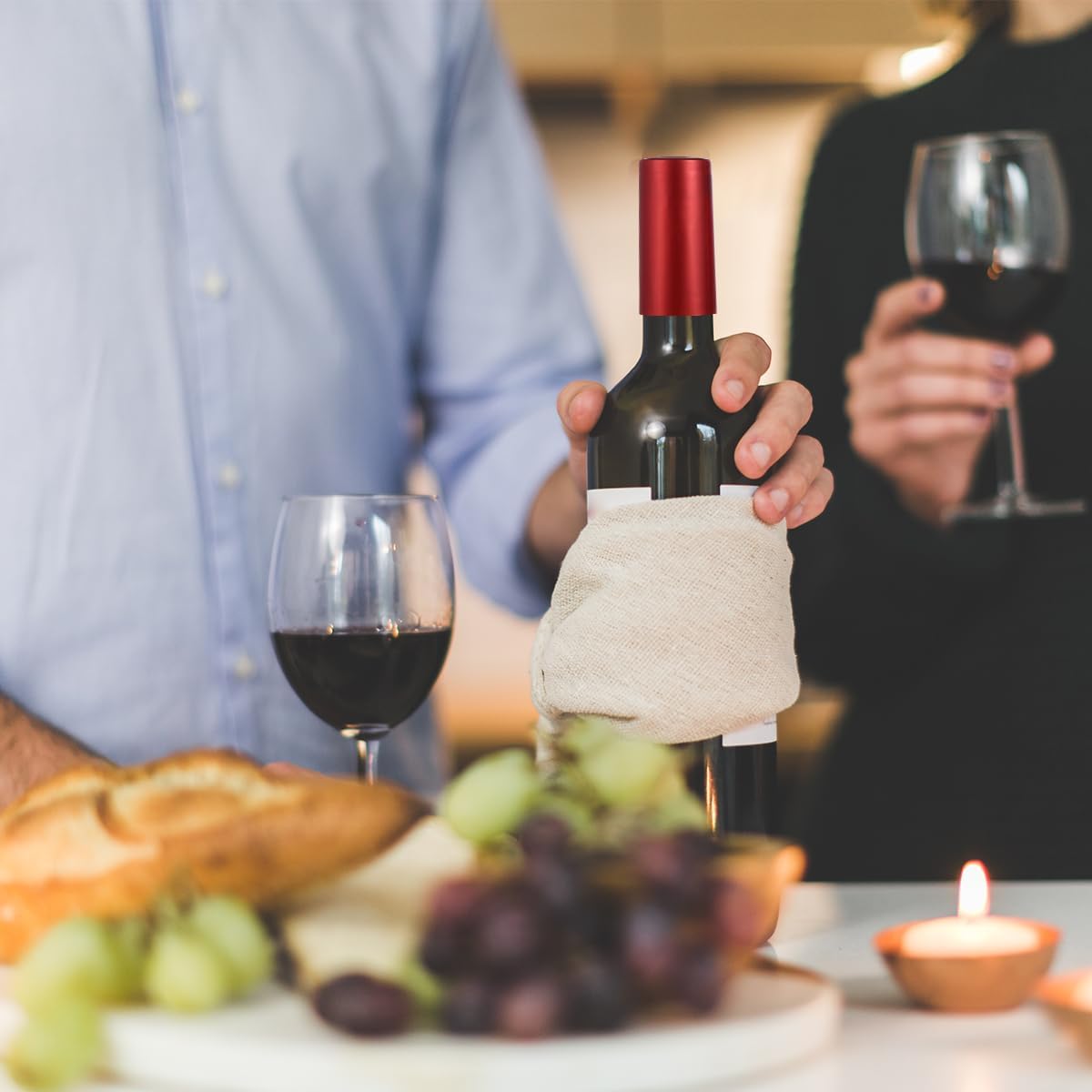 NUOBESTY 100 cápsulas termorretráctiles para botellas de vino, tapas retráctiles, envoltura retráctil de vino, cápsulas de botellas de vino, tapas