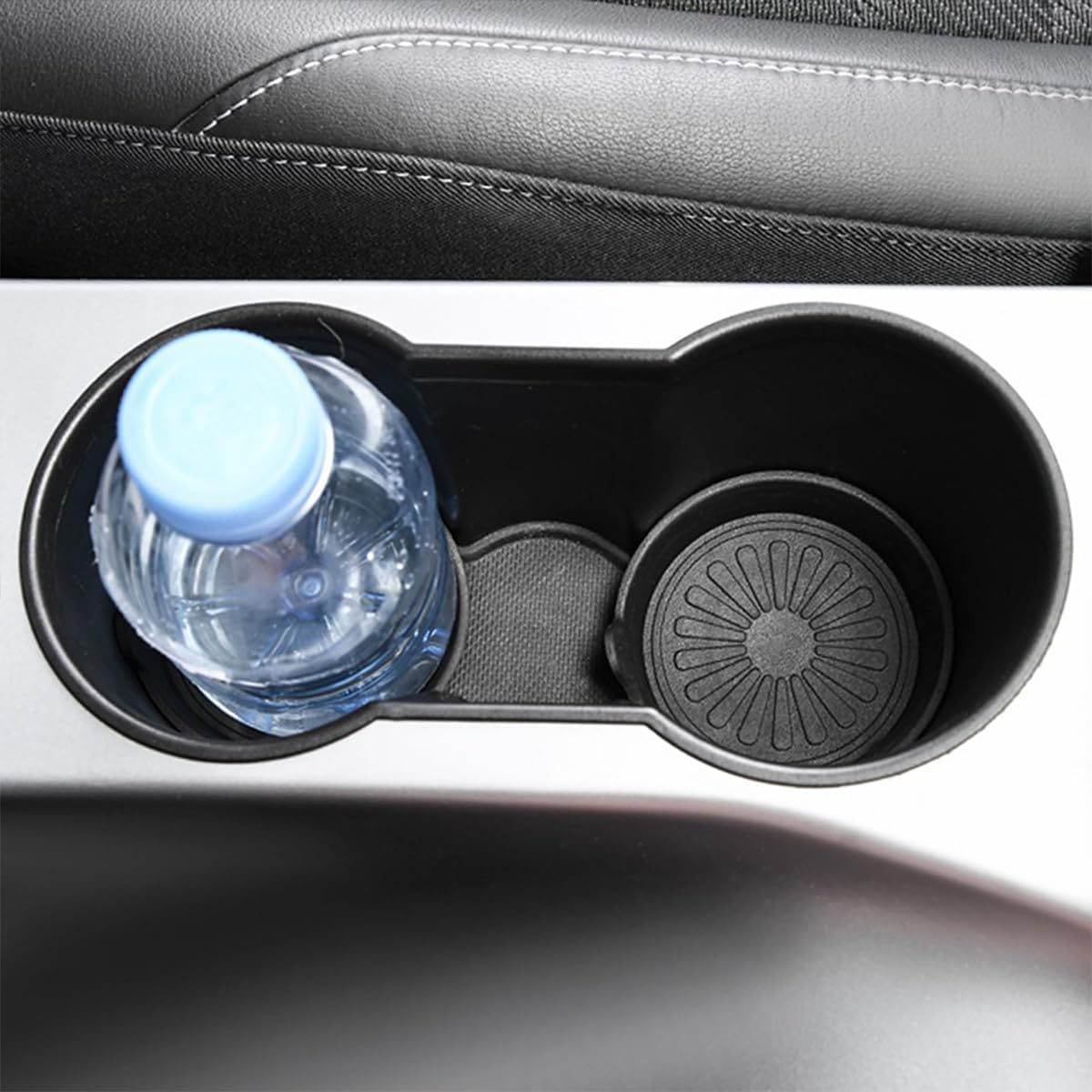 Posavasos de automóvil para portavasos de automóvil, paquete de 4 alfombrillas universales de elastómero termoplástico, impermeables,