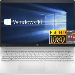 HP Laptop FHD de 17.3 pulgadas, AMD Ryzen 5 5500U, 6 núcleos hasta 4.0 GHz, 16 GB de RAM, SSD NVMe de 512 GB, USB-C, teclado numérico, huella HP Laptop FHD de 17.3 pulgadas, AMD Ryzen 5 5500U, 6 núcleos hasta 4.0 GHz, 16 GB de RAM, SSD NVMe de 512 GB, USB-C, teclado numérico, huella