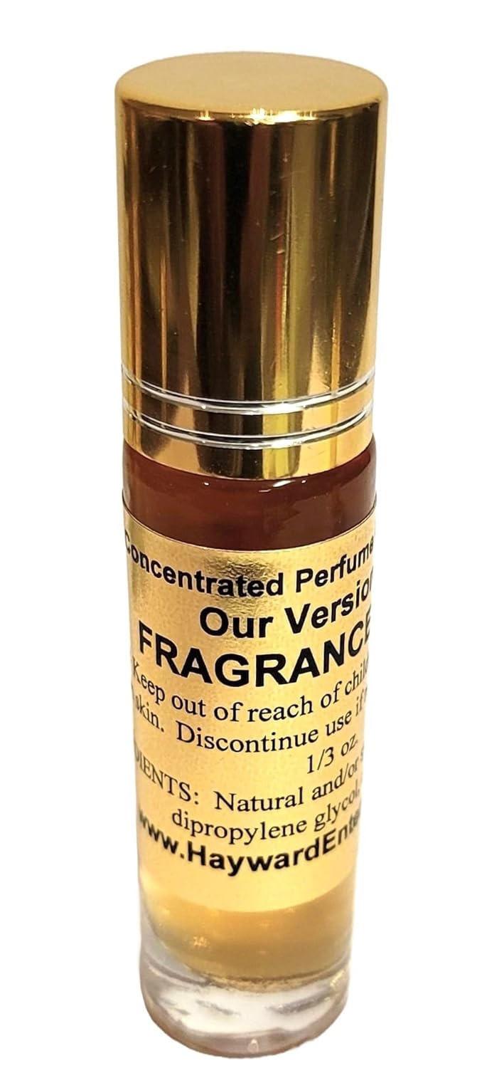 Aceite de perfume de marca compatible con TENDRE POISON para mujeres, fragancia Rendition, Eau de Parfum, 13 oz (0.3 fl oz) de vidrio Roll on
