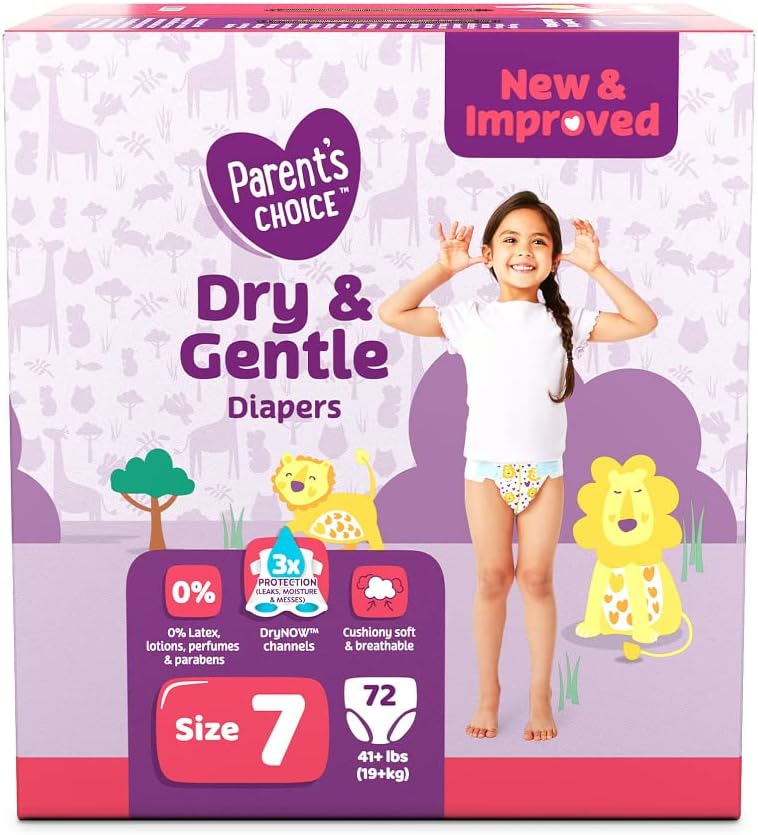 Parent’s Choice Pañales (talla 7, cuenta 78, paquete de 2)