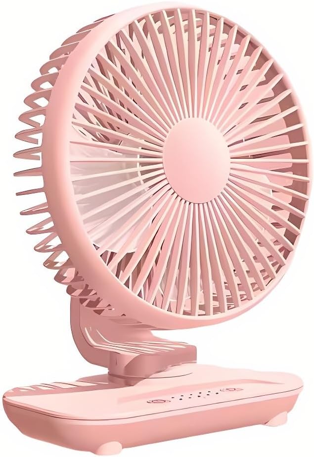 Ventilador pequeño y silencioso para escritorio, ventilador oscilante de 120, ventilador de circulación de refrigeración eficiente, 5 velocidades,