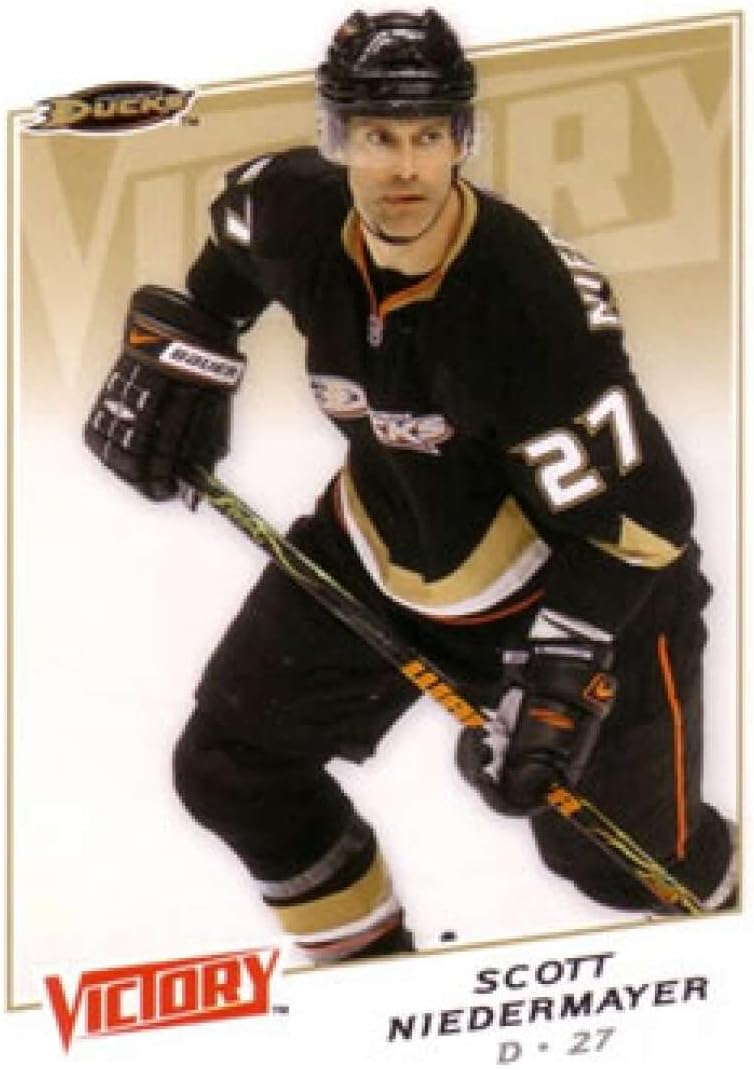 2008-09 Upper Deck Victory Hockey #193 Scott Neidermayer Anaheim Ducks Official NHL Trading Card (Stock Photo Shown, Near Mint or Better Condition)