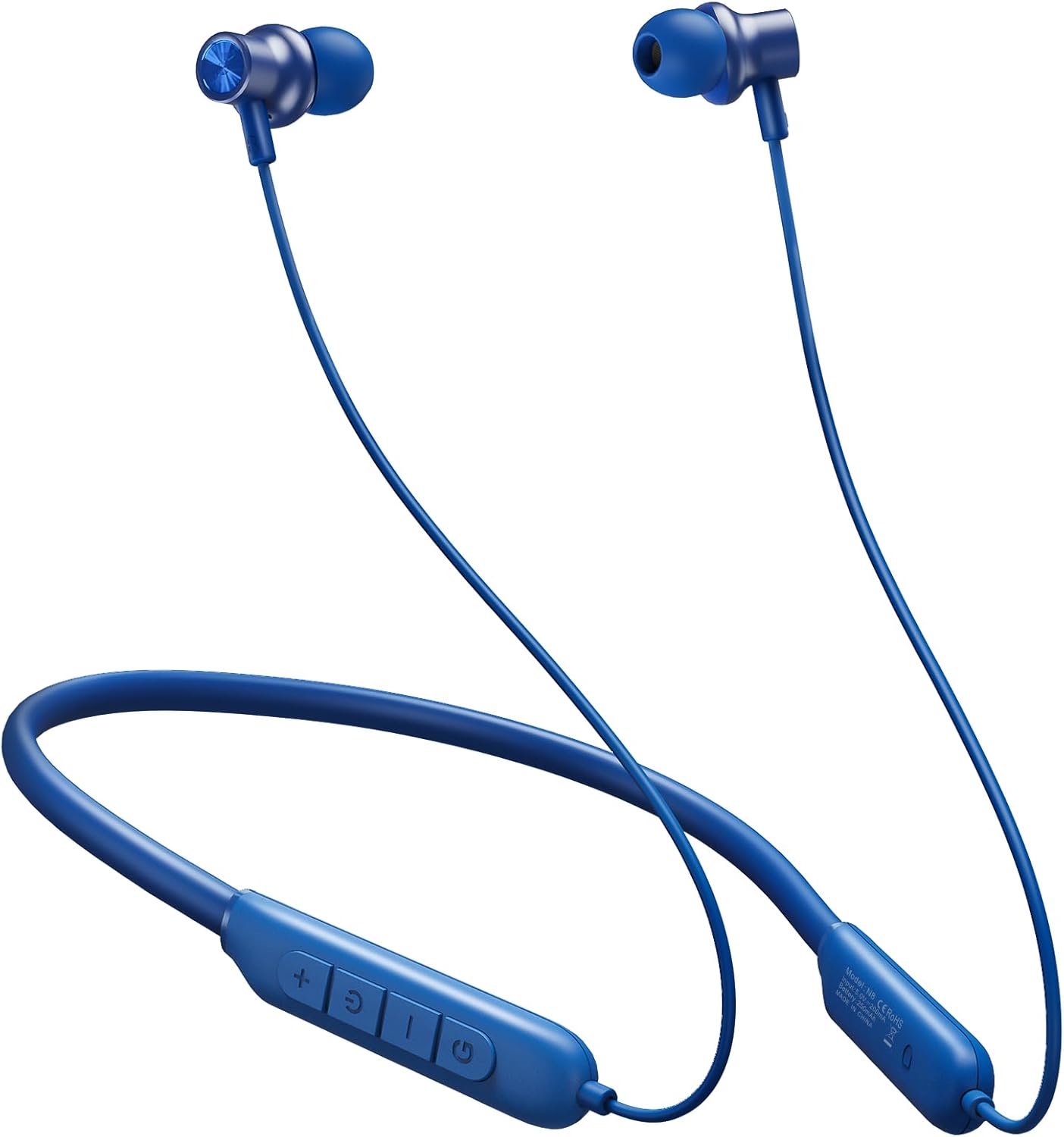 Auriculares Bluetooth N8 inalámbricos con banda magnética para el cuello, 40 horas de reproducción, IPX6 a prueba de sudor, graves profundos para