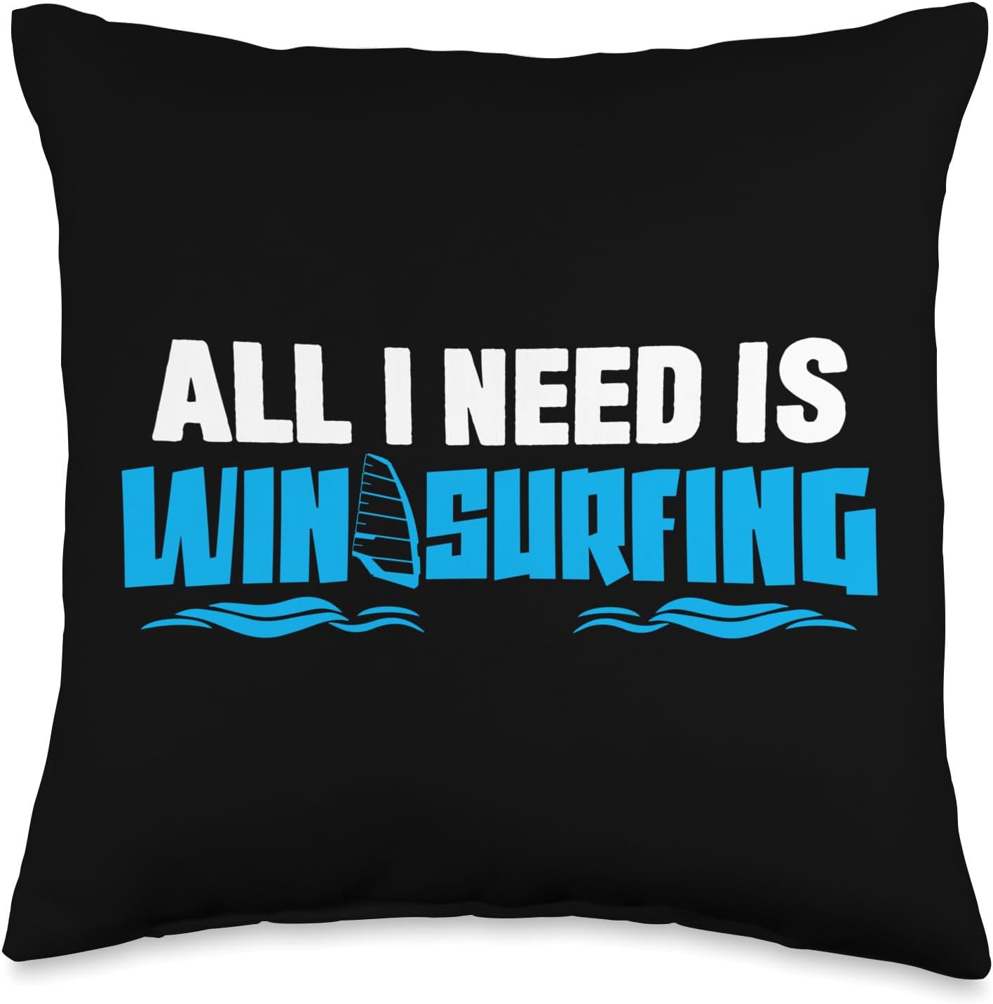 Windsurfer Windsurfing Windsurf Kitesurfing Motifs Joke Surfer Saying Surfing Windsurf – Almohada (16 x 16 pulgadas), multicolor