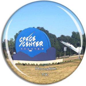 Imán de nevera Houston Space Center Texas USA TX Travel Souvenir Collection para regalo, decoración del hogar, oficina, pizarra blanca Imán de nevera Houston Space Center Texas USA TX Travel Souvenir Collection para regalo, decoración del hogar, oficina, pizarra blanca