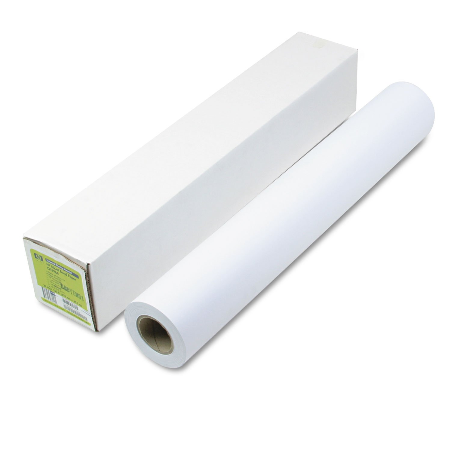 Hp Q1396a Papel de enlace universal, 24 pulgadas X150 pies ,21 libras,96 Ge110 Iso,Blanco
