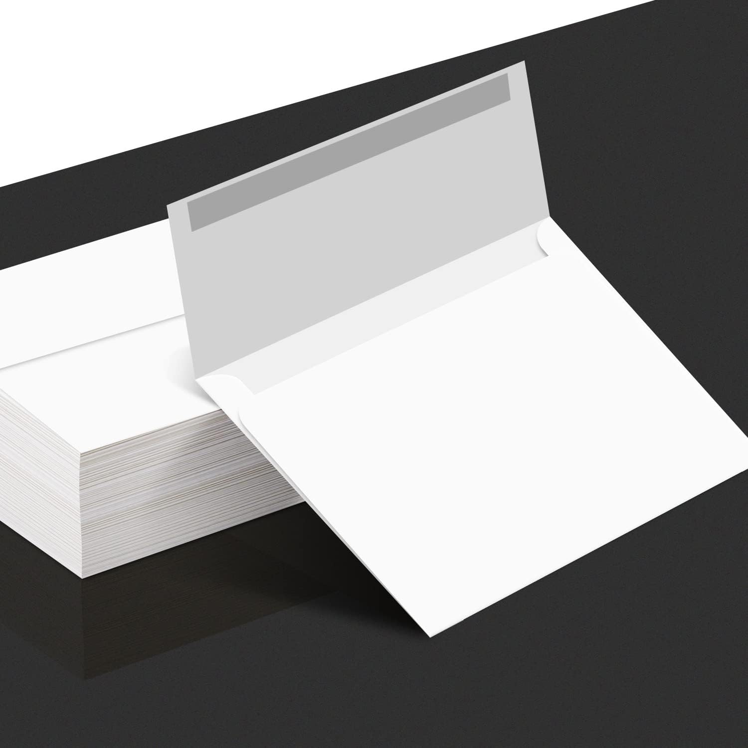 Sobres blancos A2, perfectos para tarjetas de felicitación de 4.25 x 5.5, invitaciones de boda, postales, fotos, solapa cuadrada engomada, paquete a
