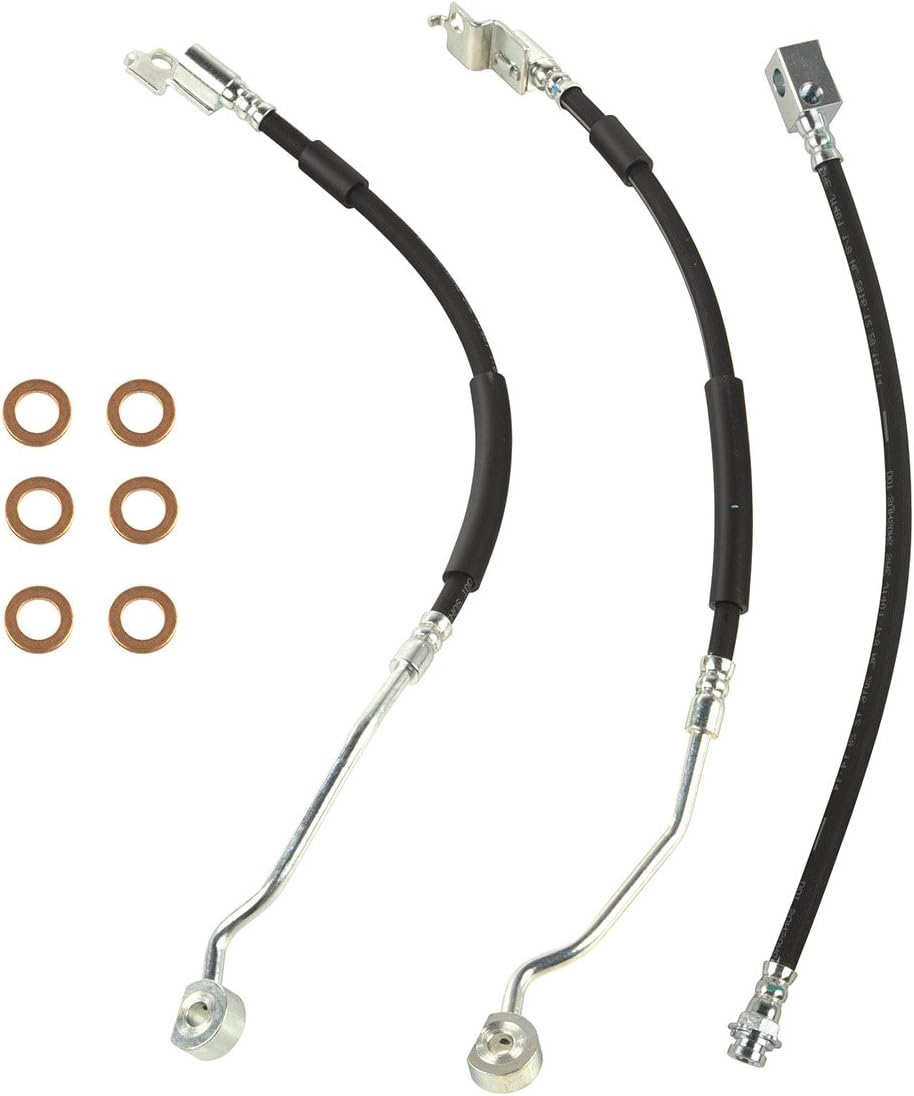 Omix-Ada  16733.62  Kit de manguera de freno, no ABS  Compatible con Jeep Wrangler YJ 1990-1994