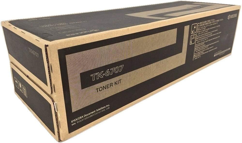 KYOCERA 1T02LF0US0 Modelo TK-6707 Cartucho de tóner negro para usar impresoras multifuncionales monocromáticas TASKalfa 6500i, 6501i, 8000i y 8001i