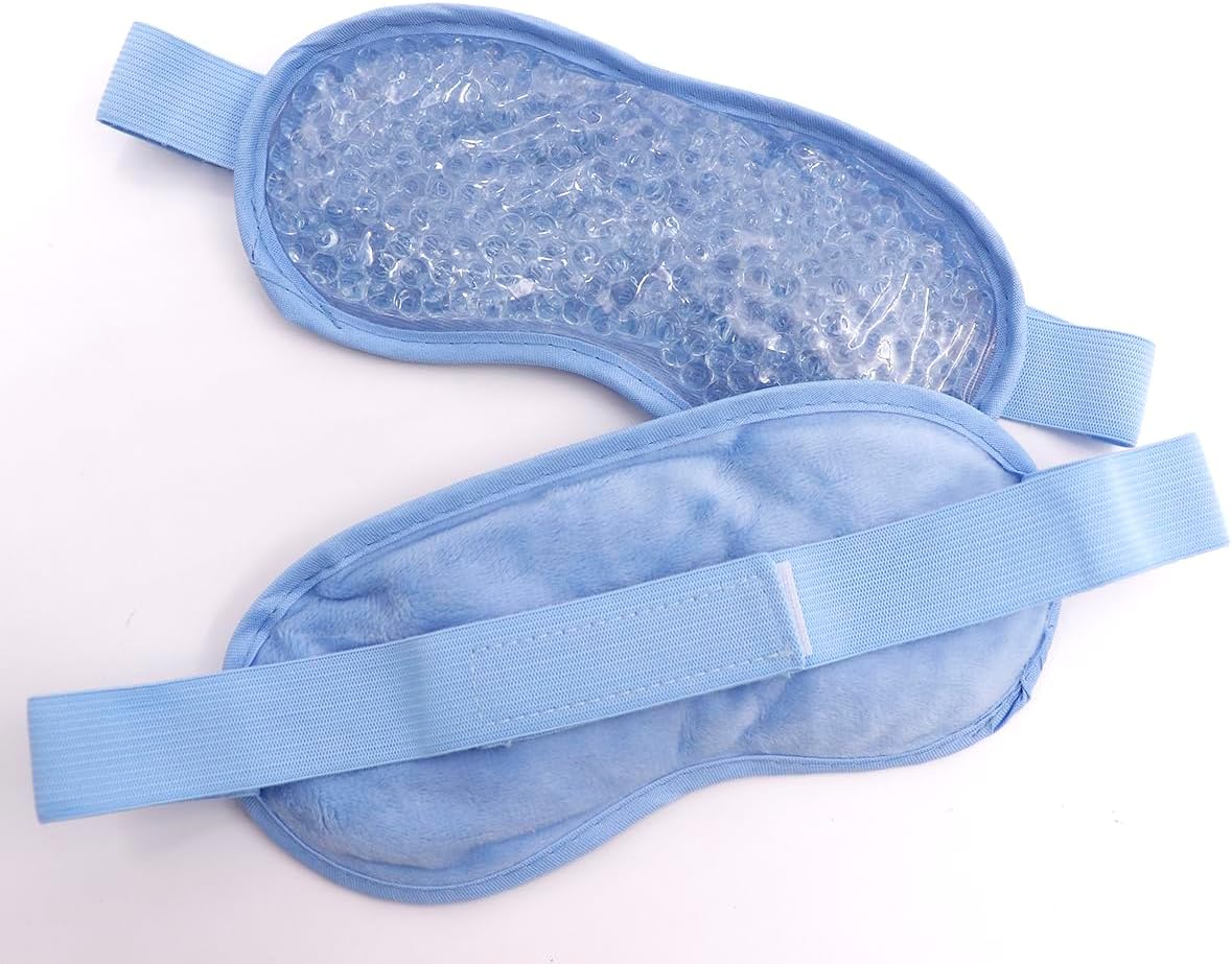 Máscara de gel para ojos, máscara refrescante para ojos, paquete de hielo reutilizable para ojos debajo de los ojos, paquete de tratamiento frío y