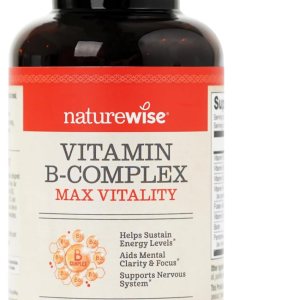 NatureWise Complejo de vitamina B para mujeres y hombres  con ácido fólico biotina B1 B2 B3 B6 B12  Apoya la energía celular y la claridad mental NatureWise Complejo de vitamina B para mujeres y hombres  con ácido fólico biotina B1 B2 B3 B6 B12  Apoya la energía celular y la claridad mental