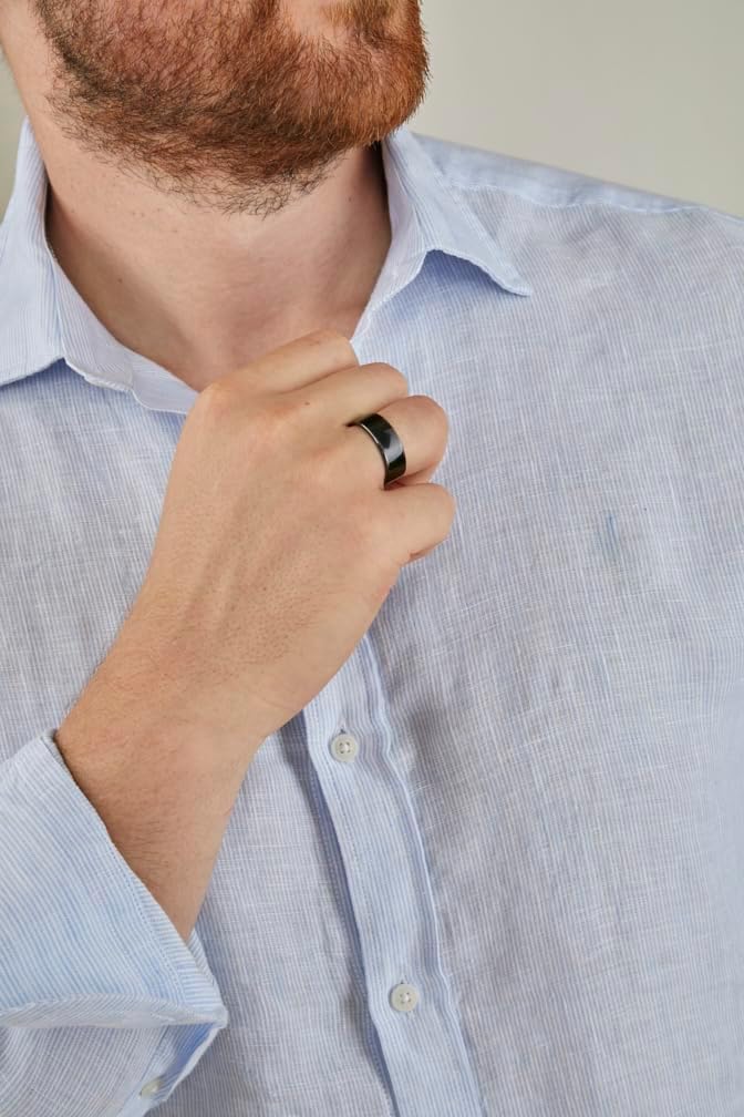 CNICK Accesorios de anillo inteligente Tesla anillo de cerámica para el modelo 3YXS y Cybertruck para reemplazar el llavero de la tarjeta (9, negro)