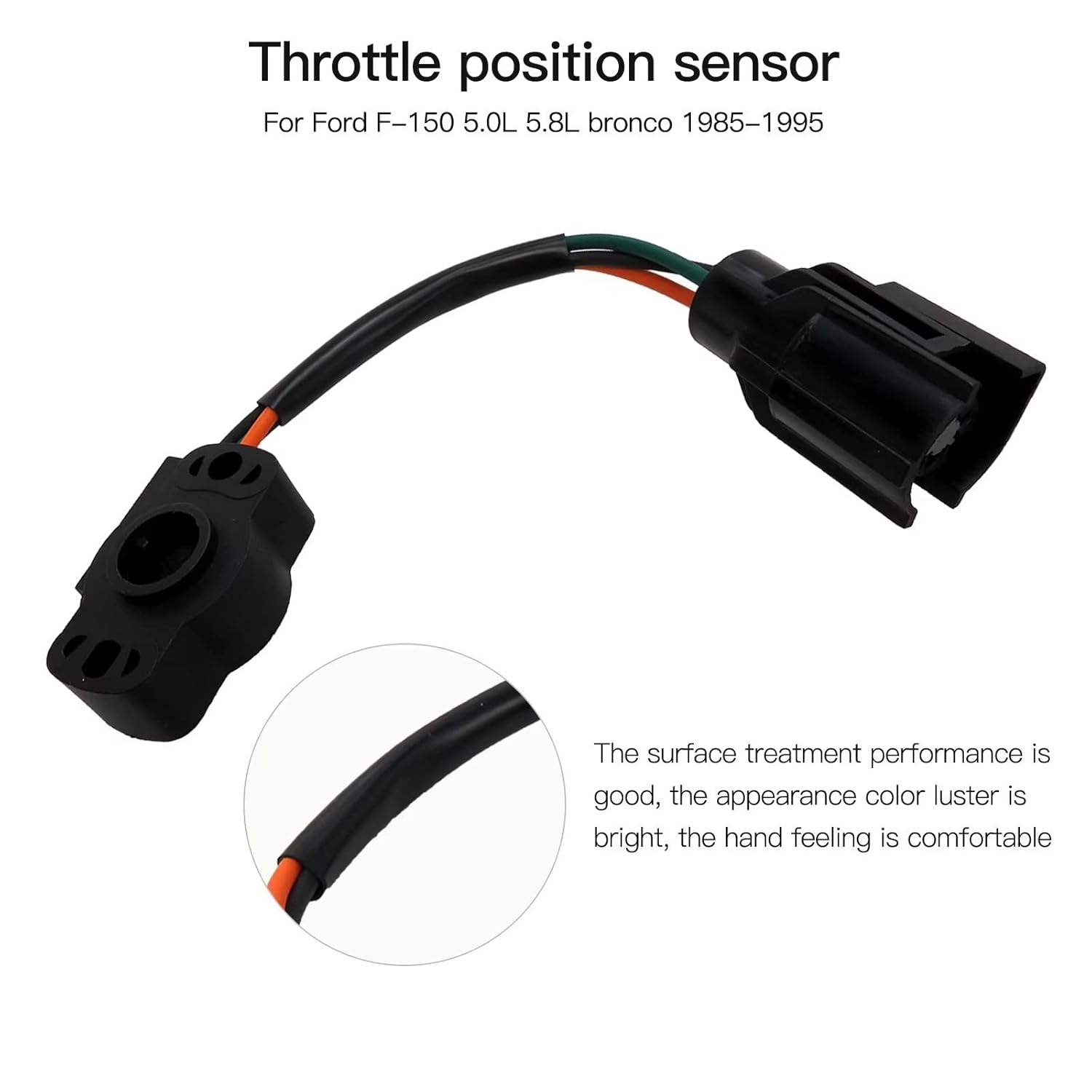 E5TZ-9B989B Throttle Position Sensors Compatible with 1988 Ford F-150 XLT Lariat Extended Cab Pickup 2-Door 5.0L 302Cu. in. V8 Gas OHV Naturally
