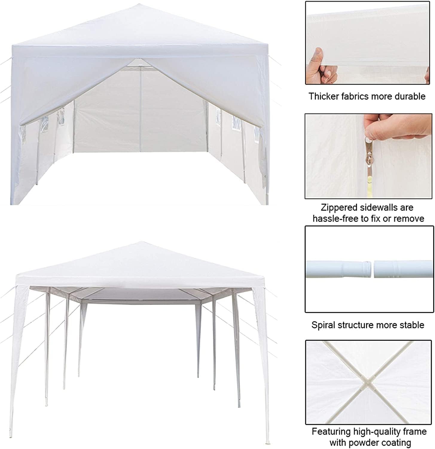 10×30 Gazebo Party Tent with 8 Side Walls