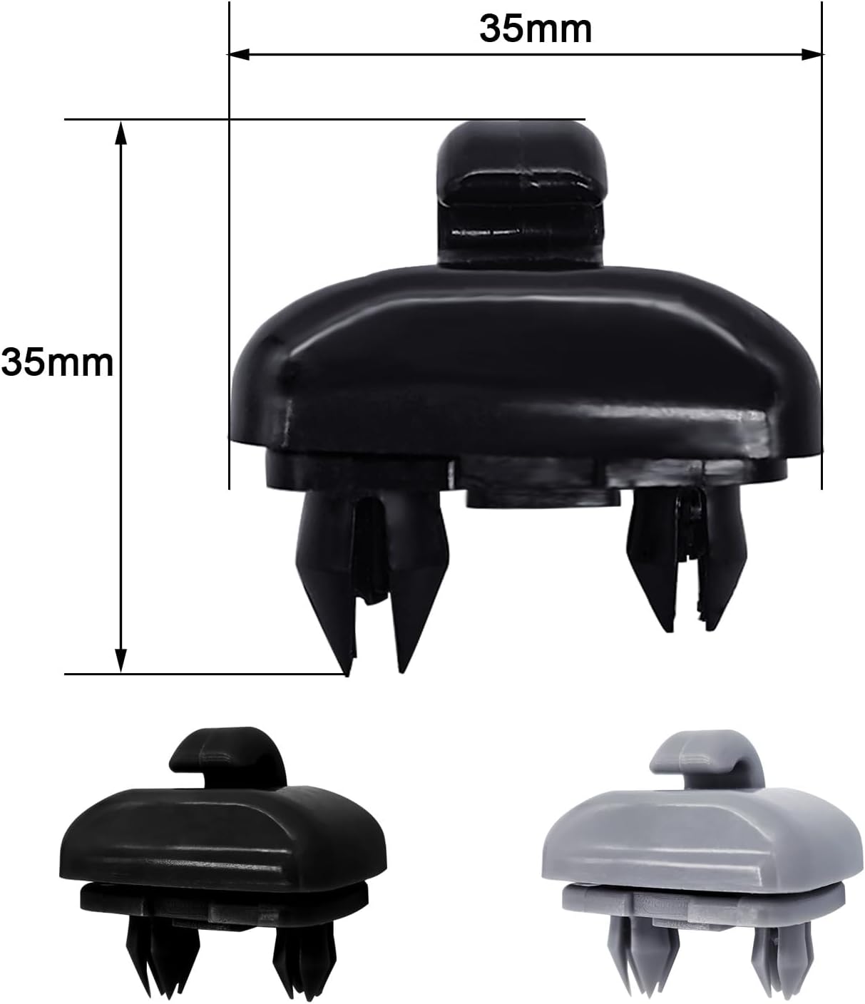 BlingKingdom 2 piezas Auto Sun Visor Clip Gancho Soporte Suspensión Audi Parasol Clips Reemplazo para Audi A1 A3 A4 A5 Q3 Q5 A7 B6 B7 B8 S4 S5