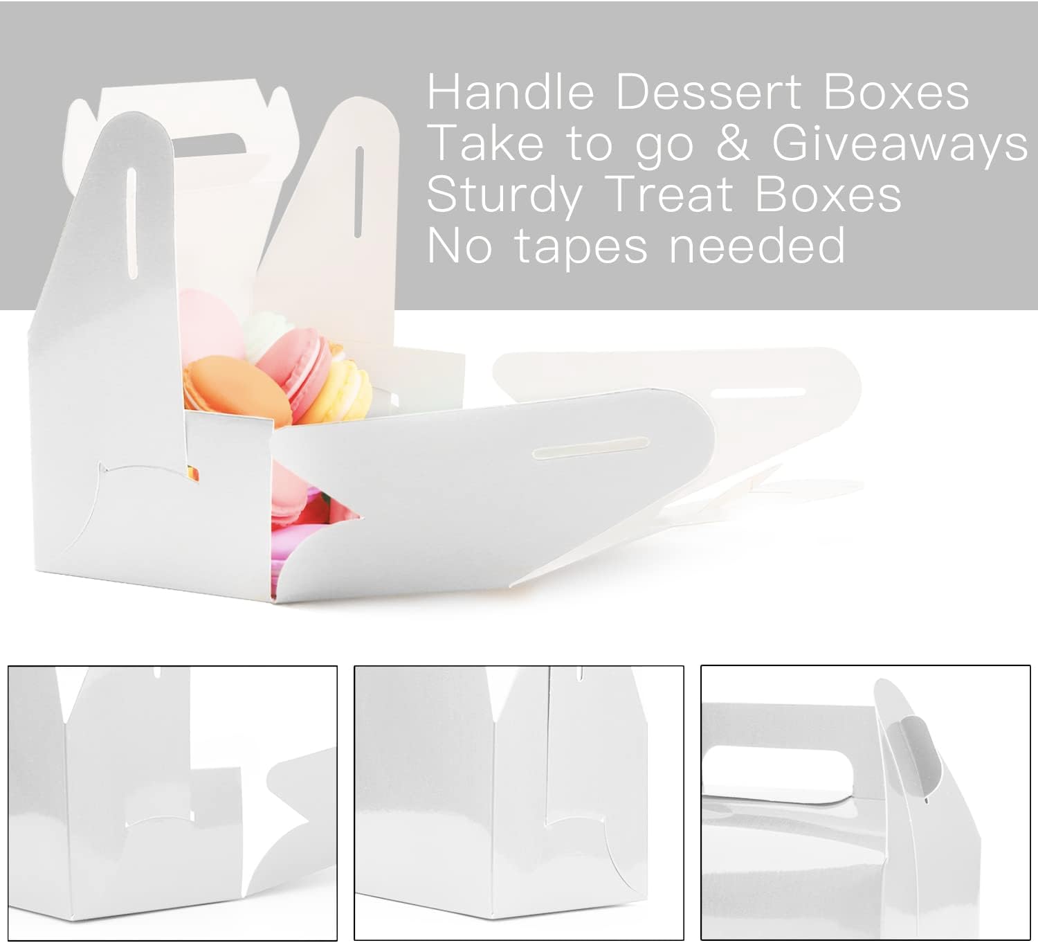 Lainrrew 30 cajas de dulces a dos aguas, pequeñas cajas de regalos de fiesta de Navidad, caja de regalo de papel kraft para decoraciones de fiesta